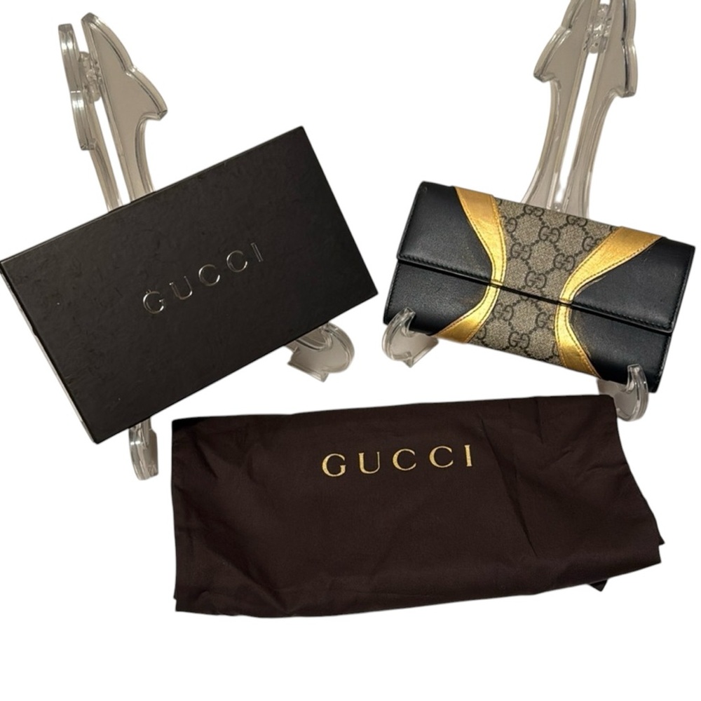 GUCCI GG PATTERN WALLET IN MINT CONDITION AUTHENTIC NWOT - Picture 2 of 16